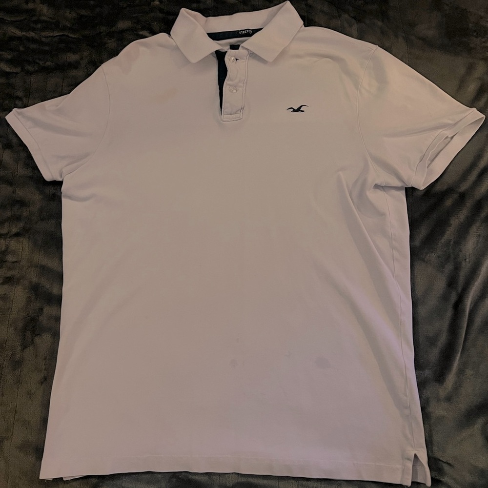 stretch fit Hollister polo tee